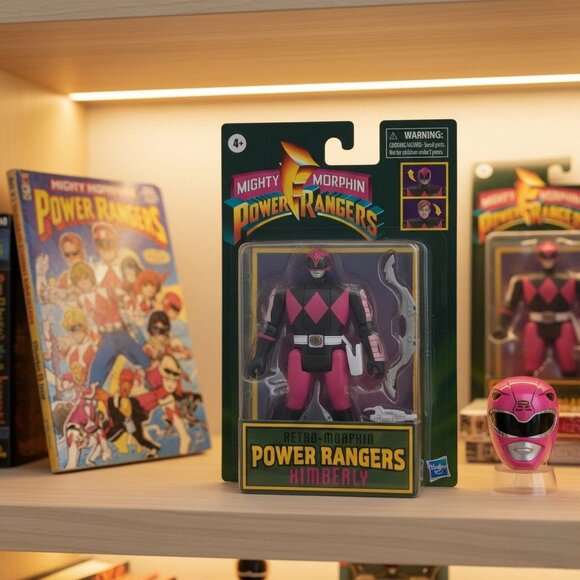 Mighty Morphin Power Rangers Retro Morphin Pink Ranger Kimberly Action Figure - Picture 2 of 6